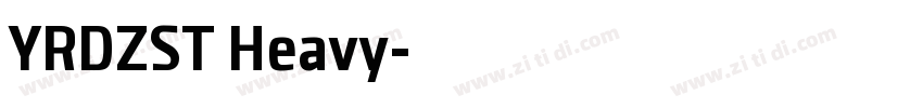 YRDZST Heavy字体转换